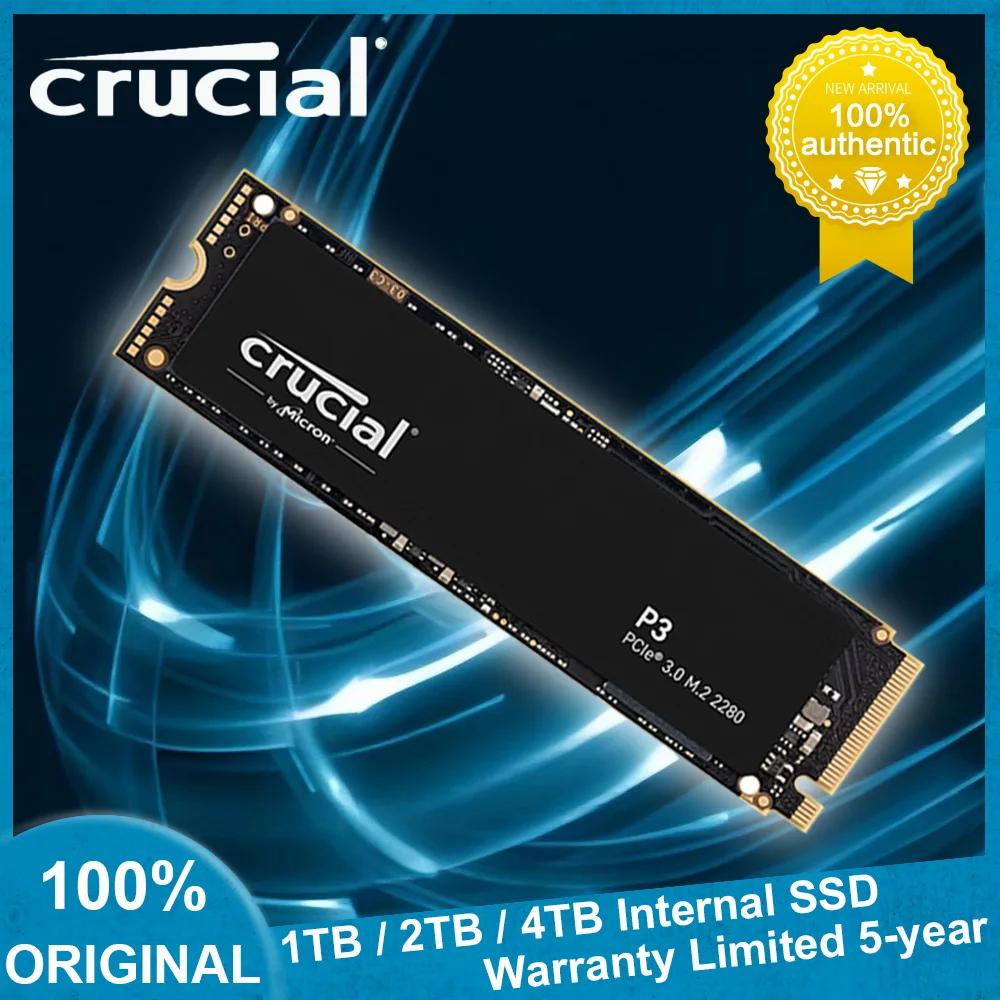 ũž ƮϿ Crucial P3 M.2 2280 NVMe  ָ Ʈ ̺, PCIe 3.0 3D NAND, 500GB, 1TB, 2TB SSD, ִ 3500 MB/s, ǰ
